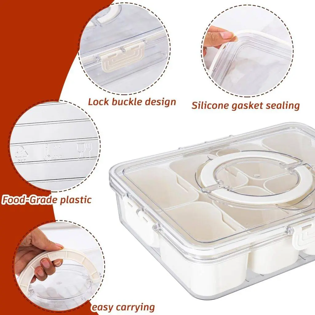 Dingerjar Divided Serving Tray specs