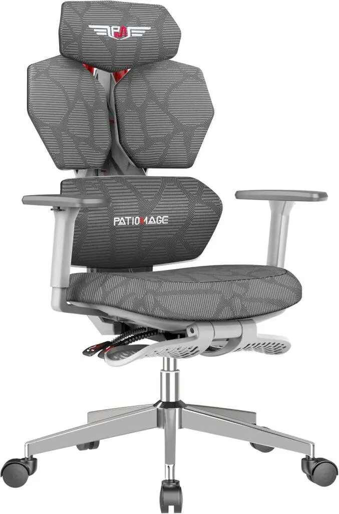 Ergonomic Gaming Chair with Footrest