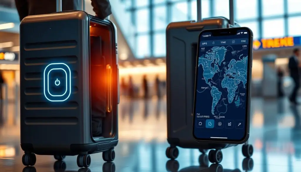 GPS tracking in smart luggage