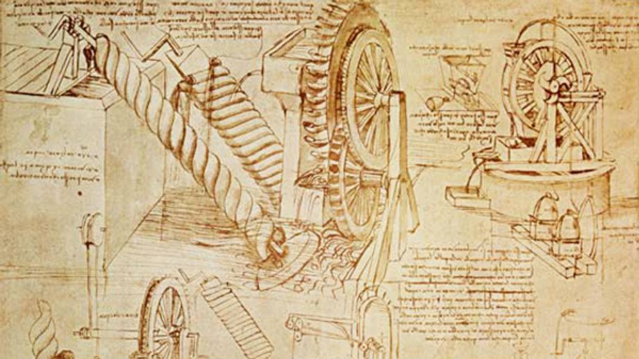 Leonardo Da Vinci’S Designs Water mill