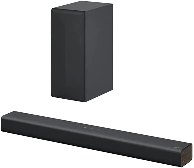 LG Sound Bar and Wireless Subwoofer S40Q - 2.1 Channel, Home Theater Audio Black