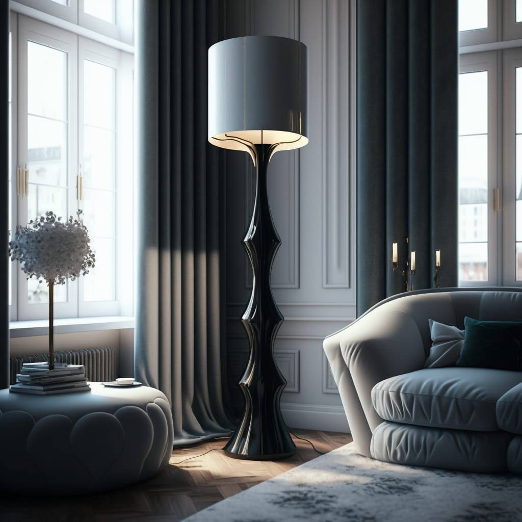 modern White Floor Lamp