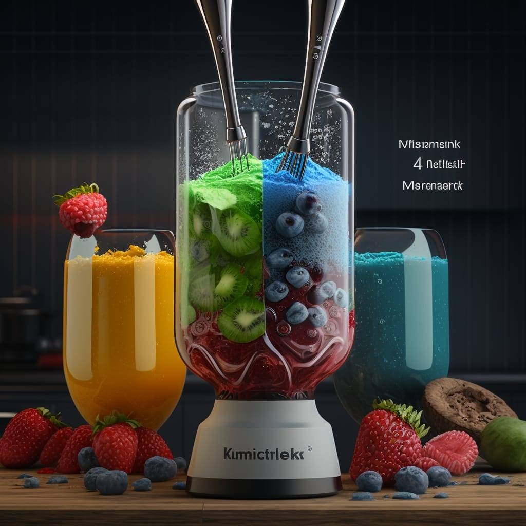 immersion blender with veggies