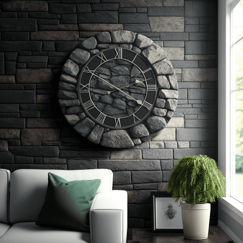 Stone Wall Clock