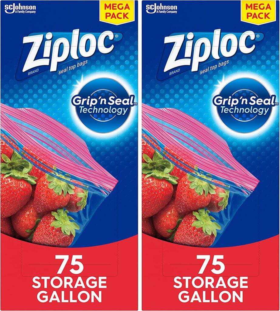 ziploc bags for storage