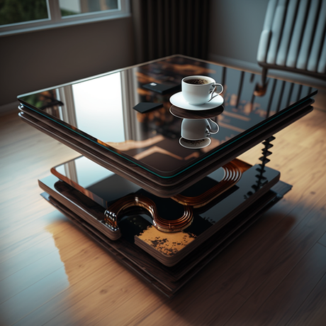 Coffee Table in a living room