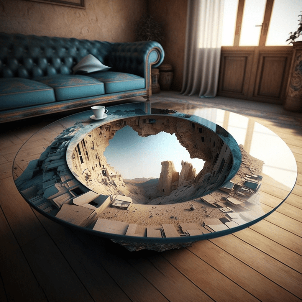 Round coffee table 2