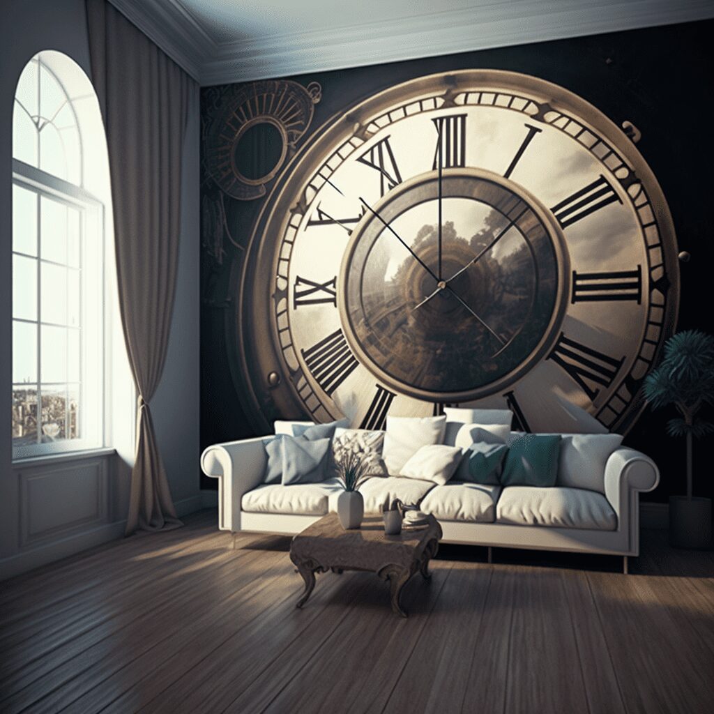 oversized wall clock