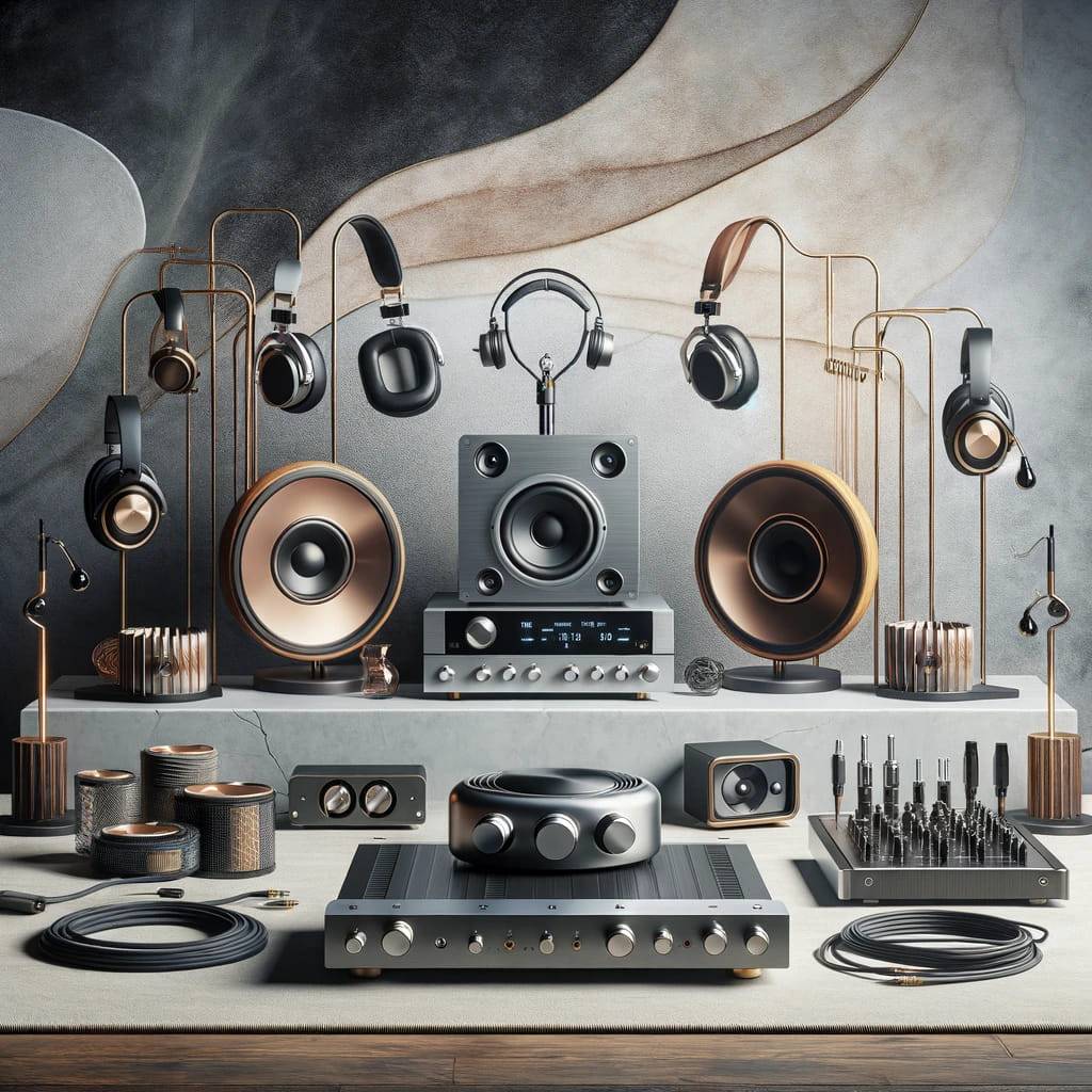 a variety of high-end audio accessories