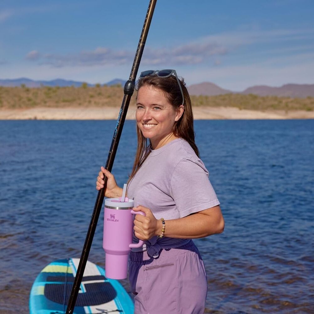 Beautiful girl holding a tumbler 2.0