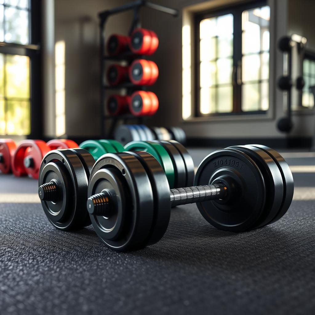 Adjustable weights for home workouts